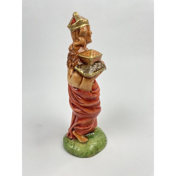 Vtg Atlantic Mold standing wiseman (red clothe)  Replacement 8 Inches - Picture 4 of 7